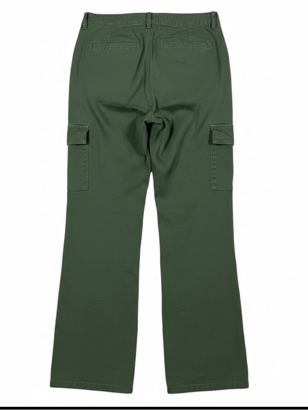 WOMENS Rachel Paige High Rise Army Green Wide Leg Cargo Pants Size Large - Picture 3 of 5